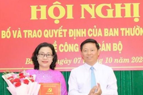 Bà Nguyễn Trúc Hạnh giữ chức Trưởng Ban Tuyên giáo Tỉnh ủy Bến Tre