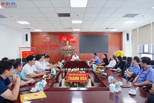 Lãnh đạo VKSND tối cao làm việc tại VKSND tỉnh Thanh Hóa
