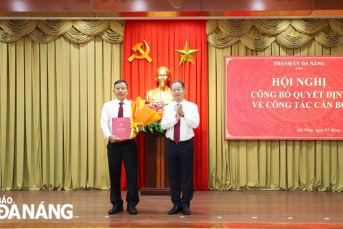 Đồng chí Đoàn Duy Tân giữ chức vụ Trưởng ban Tổ chức Thành ủy Đà Nẵng