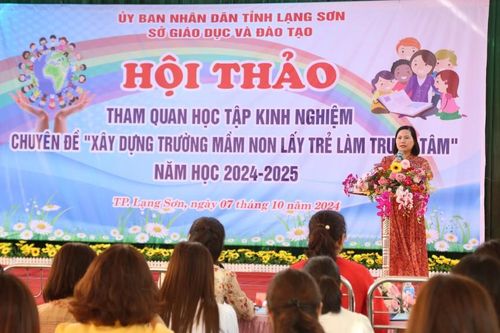 Sở Giáo dục và Đào tạo tổ chức Hội thảo 'Xây dựng trường mầm non lấy trẻ làm trung tâm'