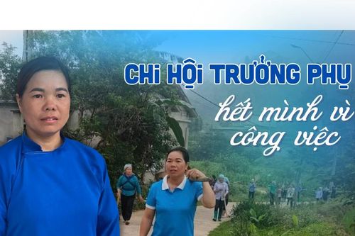 Chi hội trưởng phụ nữ hết mình với công việc