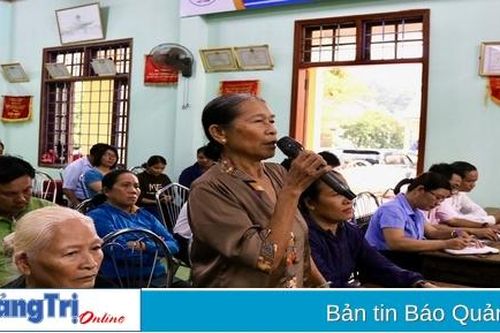 Đoàn đại biểu Quốc hội tỉnh tiếp xúc cử tri tại xã Triệu Sơn
