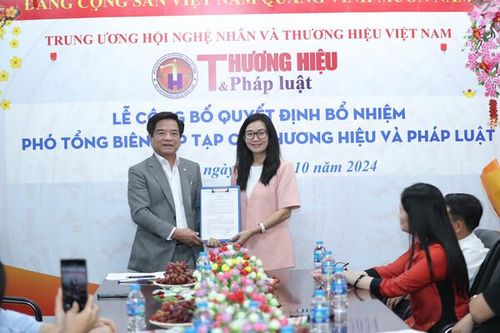 Nhà báo Khổng Thị Nhung giữ chức Phó Tổng Biên tập Tạp chí điện tử Thương hiệu và Pháp luật