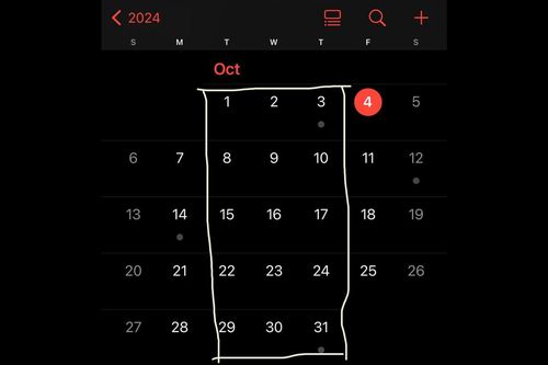 Cộng đồng mạng thích thú chia sẻ điểm thú vị của lịch tháng 10/2024