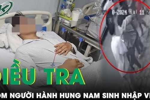 Phẫn nộ clip nam sinh bị nhóm người chặn xe hành hung đến nhập viện rồi cướp tài sản khi đi học về