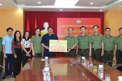 Bộ Công an hỗ trợ 2 tỷ đồng cho tỉnh Quảng Ninh khắc phục bão số 3