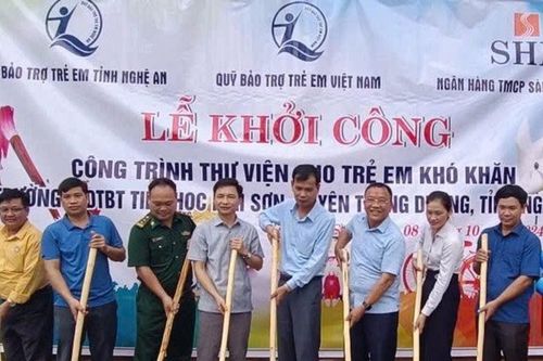 Khởi công xây dựng thư viện Trường Tiểu học xã Mai Sơn, huyện Tương Dương