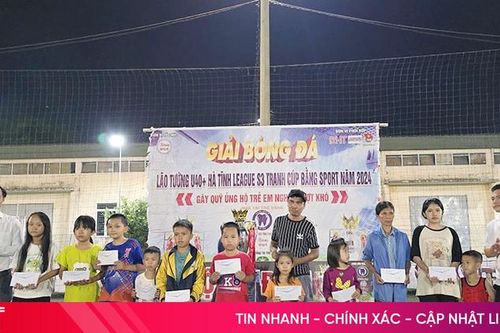 Giải bóng đá lão tướng kêu gọi 51 triệu đồng ủng hộ hoàn cảnh khó khăn