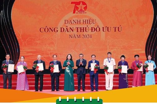 Hà Nội vinh danh 10 Công dân Thủ đô ưu tú năm 2024