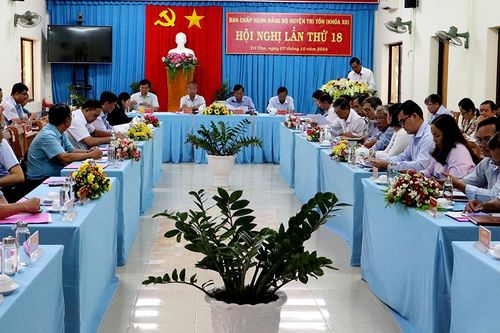 Huyện Tri Tôn tổ chức hội nghị sơ kết việc thực hiện nhiệm vụ chính trị 9 tháng của năm 2024