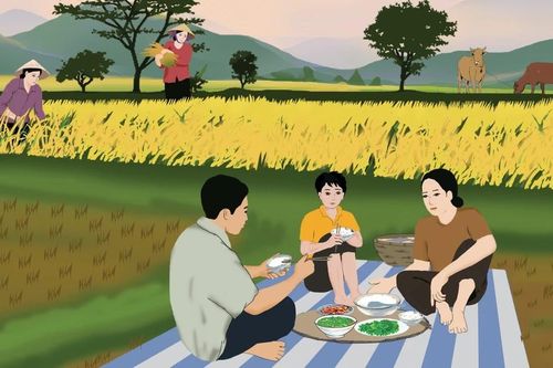 Bữa cơm ngoài đồng