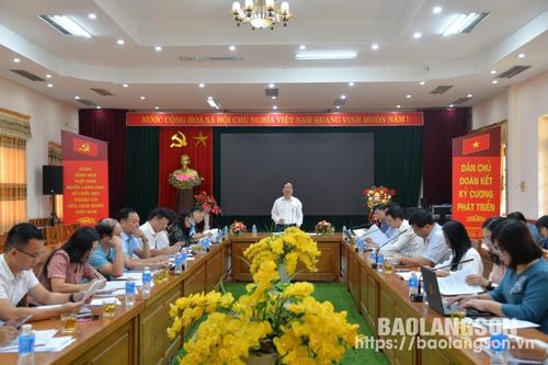 Họp Tiểu ban Nội dung – Tuyên truyền Ngày hội văn hóa, thể thao và du lịch các dân tộc vùng Đông Bắc lần thứ XI tại tỉnh Lạng Sơn