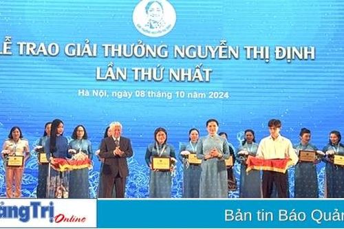 Phụ nữ Quảng Trị vinh dự nhận Giải thưởng Nguyễn Thị Định