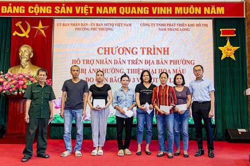 Ciputra Hanoi: Hỗ trợ các hộ gia đình bị thiệt hại nặng sau bão Yagi tại phường Phú Thượng