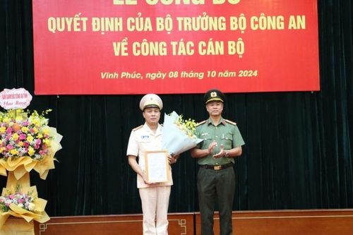 Đại tá Lê Văn Tuân được bổ nhiệm làm Phó Giám đốc Công an tỉnh Vĩnh Phúc