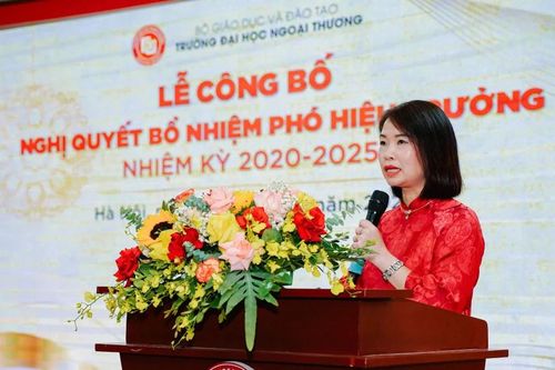 PGS.TS Vũ Thị Hiền được bổ nhiệm làm Phó hiệu trưởng Trường Đại học Ngoại thương