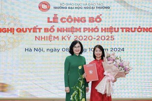 Phó Giáo sư Vũ Thị Hiền là Phó Hiệu trưởng Trường Đại học Ngoại Thương