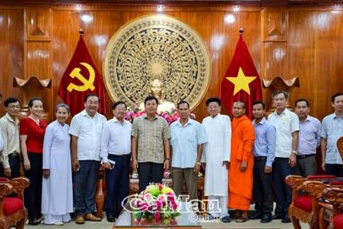 Bí thư Tỉnh ủy gặp mặt đoàn đại biểu dự Đại hội Đại biểu MTTQ Việt Nam lần thứ X
