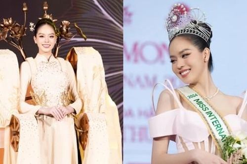 Hoa hậu Thanh Thủy mang trang phục dân tộc Lụa Nàng Sen đến Miss International 2024