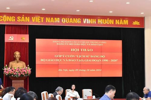 Góp ý cuốn 'Lịch sử Đảng bộ Bộ GD&ĐT, giai đoạn 1990-2020'