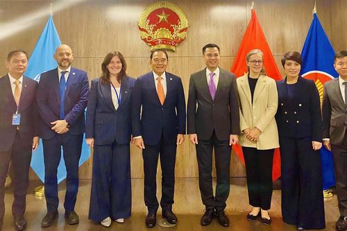 Đại sứ Đặng Hoàng Giang tiếp Chủ tịch Hội nghị kiểm điểm lần thứ năm Công ước quốc tế về cấm mìn sát thương
