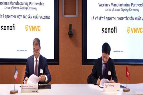 VNVC và Sanofi ký kết tiến tới hợp tác sản xuất vắc xin tại Việt Nam