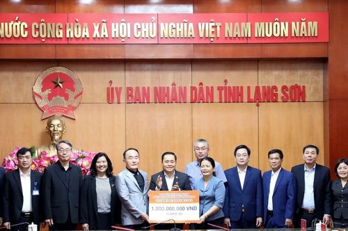 Tổ chức của Hàn Quốc hỗ trợ người dân Lạng Sơn phục hồi sau bão số 3