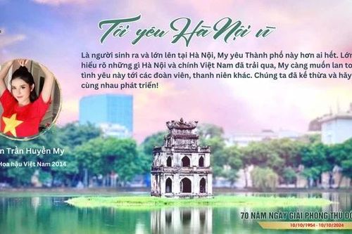 Giới trẻ hào hứng với trào lưu 'Tôi yêu Hà Nội vì…' chào mừng Giải phóng Thủ đô
