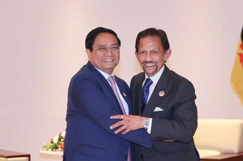 Thủ tướng Phạm Minh Chính hội kiến Quốc vương Brunei Haji Hassanal Bolkiah