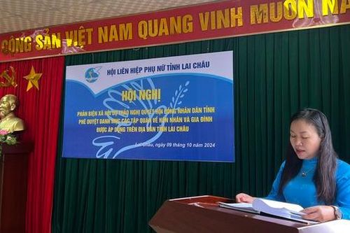 Hội LHPN Lai Châu tổ chức phản biện xã hội đối với dự thảo Nghị quyết về tập quán hôn nhân