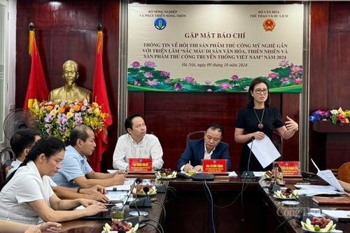 Họp báo Hội thi sản phẩm thủ công mỹ nghệ Việt Nam năm 2024