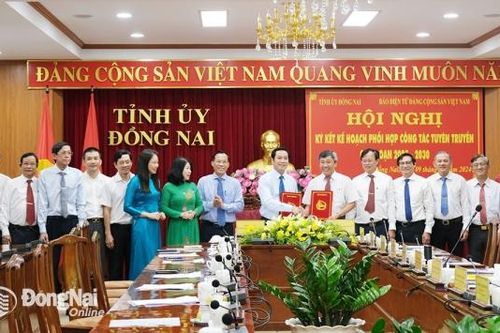 Tỉnh ủy Đồng Nai và Báo điện tử Đảng Cộng sản Việt Nam ký kết phối hợp công tác tuyên truyền