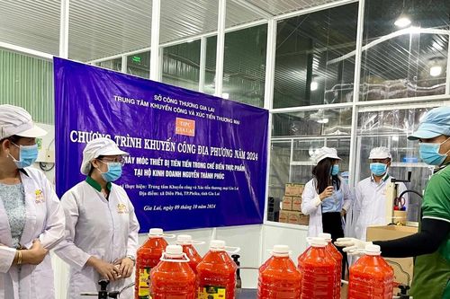 Nghiệm thu đề án hỗ trợ ứng dụng máy móc trong chế biến thực phẩm