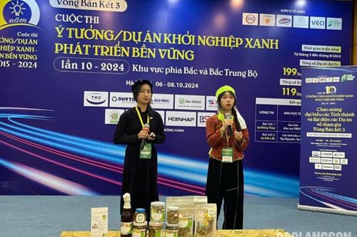 Lạng Sơn có 1 dự án lọt vào vòng chung kết cuộc thi Ý tưởng/Dự án Khởi nghiệp Xanh - Phát triển bền vững năm 2024