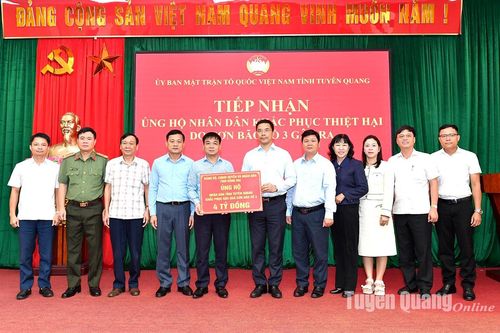 Tỉnh Đồng Nai hỗ trợ tỉnh Tuyên Quang 4 tỷ đồng khắc phục hậu quả mưa lũ
