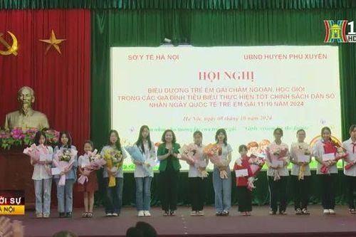 Hà Nội biểu dương 100 trẻ em gái tiêu biểu