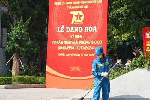 Urenco huy động 100% nhân lực bảo đảm vệ sinh môi trường dịp 10-10
