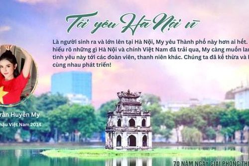 Sôi nổi trào lưu gửi thông điệp 'Tôi yêu Hà Nội vì...'