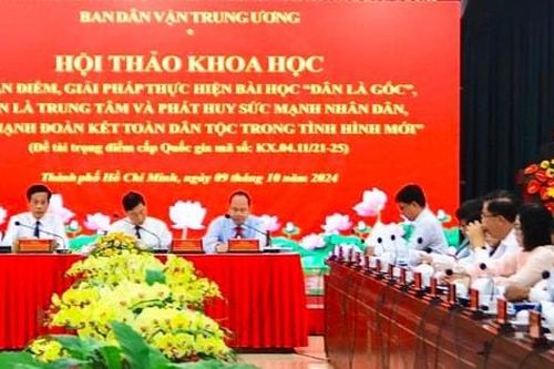 Vận dụng bài học 'Dân là gốc' trong tình hình mới
