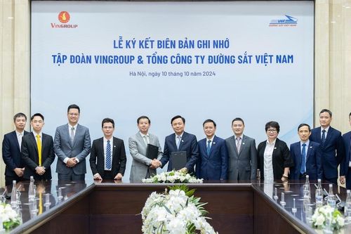 Vingroup và Đường sắt Việt Nam hợp tác thúc đẩy chuyển đổi xanh toàn diện