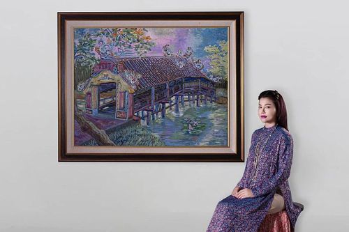 Trải nghiệm nghệ thuật đa giác quan cùng tranh Việt dự triển lãm quốc tế