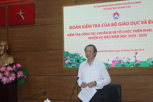Bộ GD&ĐT kiểm tra công tác thực hiện nhiệm vụ đầu năm học tại TPHCM