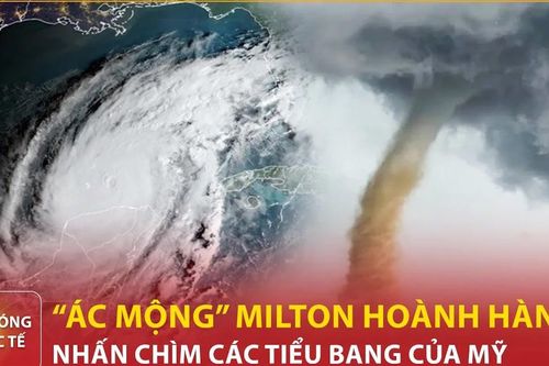Siêu bão Milton: Sức gió 290km/h đang nhấn chìm khu vực Vịnh Tampa, Florida