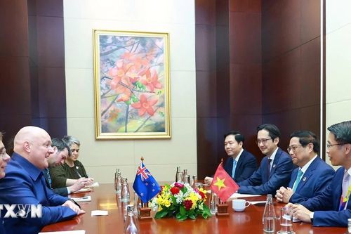 Thủ tướng Phạm Minh Chính gặp Thủ tướng New Zealand Christopher Luxon