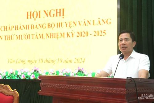 Hội nghị lần thứ 18 Ban Chấp hành Đảng bộ huyện Văn Lãng