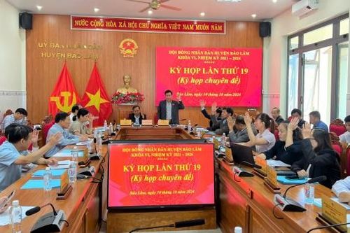 HĐND huyện Bảo Lâm tổ chức Kỳ họp thứ 19