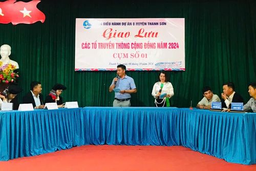 Giao lưu các Tổ truyền thông cộng đồng tại 14 xã