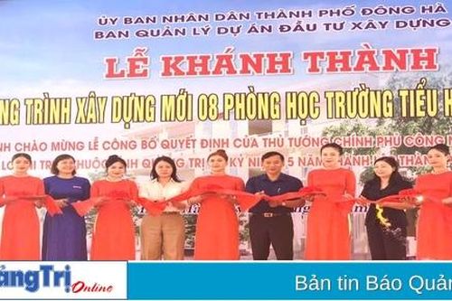 Khánh thành, khởi công 2 công trình trị giá gần 12 tỉ đồng chào mừng Lễ công bố quyết định công nhận Đông Hà là đô thị loại II