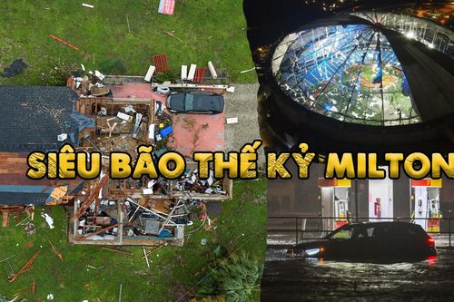 Hình ảnh siêu bão thế kỷ Milton gây thiệt hại nặng nề cho bang Florida