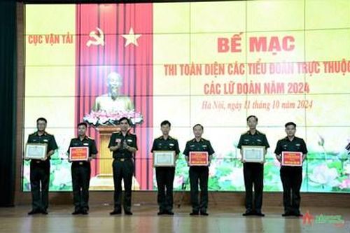 Cục Vận tải tổng kết thi toàn diện các tiểu đoàn trực thuộc lữ đoàn